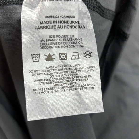 Men Nike Pro DRI-FIT Slim Fit Short Sleeve T-Shirt Mens L Gray Center Swoosh NEW - Picture 10 of 11